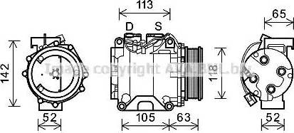 Ava Quality Cooling HDK238 - Kompressori, ilmastointilaite inparts.fi