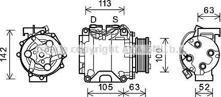 Ava Quality Cooling HDK237 - Kompressori, ilmastointilaite inparts.fi