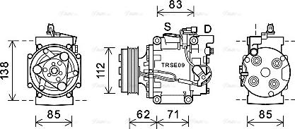 Ava Quality Cooling HDK302 - Kompressori, ilmastointilaite inparts.fi