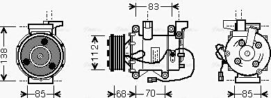 Ava Quality Cooling HD K207 - Kompressori, ilmastointilaite inparts.fi