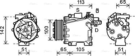 Ava Quality Cooling HDK278 - Kompressori, ilmastointilaite inparts.fi