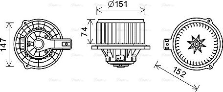 Ava Quality Cooling HY8434 - Sisätilapuhallin inparts.fi