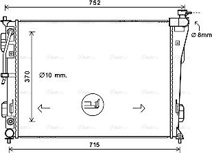 Ava Quality Cooling HY2423 - Jäähdytin,moottorin jäähdytys inparts.fi