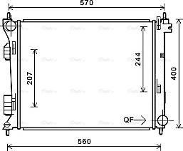 Ava Quality Cooling HY2274 - Jäähdytin,moottorin jäähdytys inparts.fi