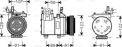 Ava Quality Cooling HY K161 - Kompressori, ilmastointilaite inparts.fi