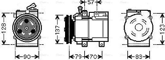 Ava Quality Cooling HYAK139 - Kompressori, ilmastointilaite inparts.fi