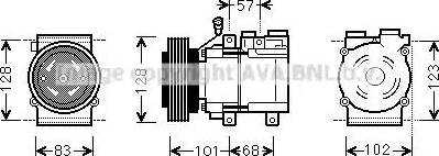 Ava Quality Cooling HYAK324 - Kompressori, ilmastointilaite inparts.fi