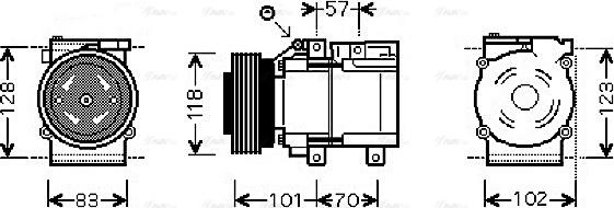 Ava Quality Cooling HYAK209 - Kompressori, ilmastointilaite inparts.fi