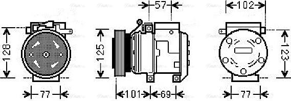 Ava Quality Cooling HYAK208 - Kompressori, ilmastointilaite inparts.fi