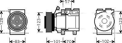 Ava Quality Cooling HYAK219 - Kompressori, ilmastointilaite inparts.fi