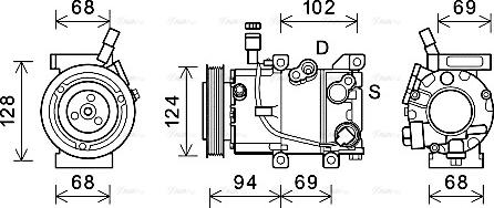 Ava Quality Cooling HYK442 - Kompressori, ilmastointilaite inparts.fi