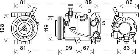 Ava Quality Cooling HYK414 - Kompressori, ilmastointilaite inparts.fi