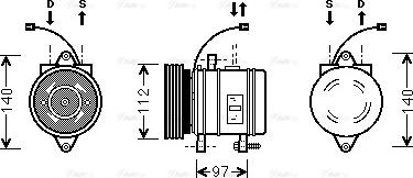 Ava Quality Cooling HY K013 - Kompressori, ilmastointilaite inparts.fi