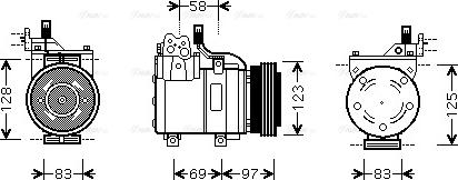 Ava Quality Cooling HY K198 - Kompressori, ilmastointilaite inparts.fi