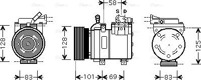 Ava Quality Cooling HY K159 - Kompressori, ilmastointilaite inparts.fi