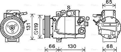 Ava Quality Cooling HYK340 - Kompressori, ilmastointilaite inparts.fi