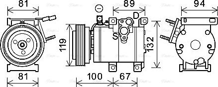 Ava Quality Cooling HYK341 - Kompressori, ilmastointilaite inparts.fi