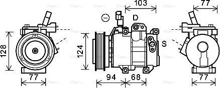 Ava Quality Cooling HYK318 - Kompressori, ilmastointilaite inparts.fi