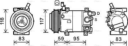 Ava Quality Cooling HYK323 - Kompressori, ilmastointilaite inparts.fi