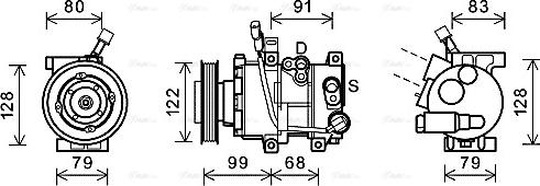 Ava Quality Cooling HYK297 - Kompressori, ilmastointilaite inparts.fi