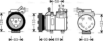 Ava Quality Cooling HYK250 - Kompressori, ilmastointilaite inparts.fi