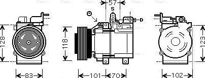 Ava Quality Cooling HY K209 - Kompressori, ilmastointilaite inparts.fi