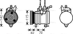 Ava Quality Cooling HY K201 - Kompressori, ilmastointilaite inparts.fi