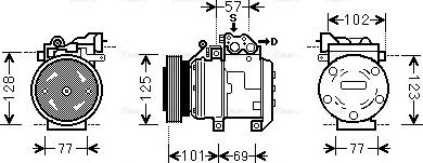 Ava Quality Cooling HYK208 - Kompressori, ilmastointilaite inparts.fi