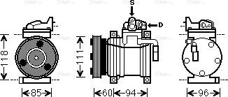 Ava Quality Cooling HY K217 - Kompressori, ilmastointilaite inparts.fi