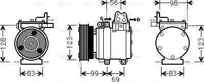 Ava Quality Cooling HYK221 - Kompressori, ilmastointilaite inparts.fi