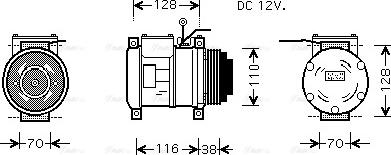 Ava Quality Cooling IVAK074 - Kompressori, ilmastointilaite inparts.fi