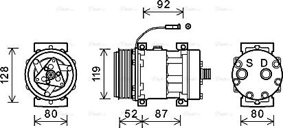 Ava Quality Cooling IVAK128 - Kompressori, ilmastointilaite inparts.fi