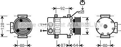 Ava Quality Cooling JE K047 - Kompressori, ilmastointilaite inparts.fi