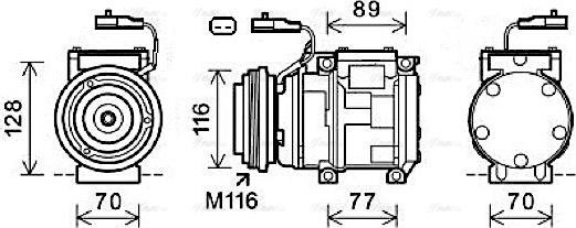 Ava Quality Cooling JEAK056 - Kompressori, ilmastointilaite inparts.fi