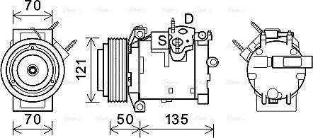 Ava Quality Cooling JEAK066 - Kompressori, ilmastointilaite inparts.fi