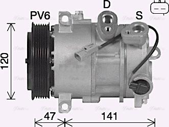 Ava Quality Cooling JEAK086 - Kompressori, ilmastointilaite inparts.fi