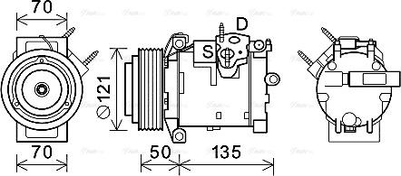 Ava Quality Cooling JEK066 - Kompressori, ilmastointilaite inparts.fi