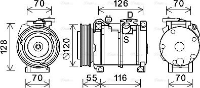 Ava Quality Cooling JEK068 - Kompressori, ilmastointilaite inparts.fi