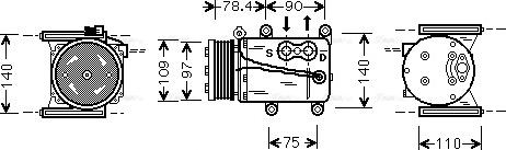 Ava Quality Cooling JRAK034 - Kompressori, ilmastointilaite inparts.fi