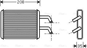 Ava Quality Cooling KA6045 - Lämmityslaitteen kenno inparts.fi