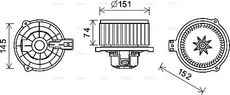 Ava Quality Cooling KA8258 - Sisätilapuhallin inparts.fi