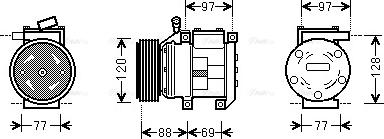 Ava Quality Cooling KAAK117 - Kompressori, ilmastointilaite inparts.fi