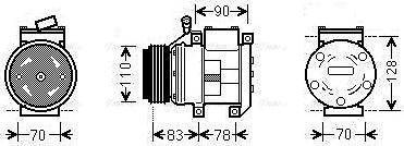 Ava Quality Cooling KAAK173 - Kompressori, ilmastointilaite inparts.fi