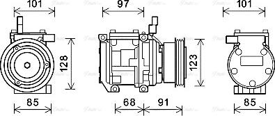 Ava Quality Cooling KAAK208 - Kompressori, ilmastointilaite inparts.fi