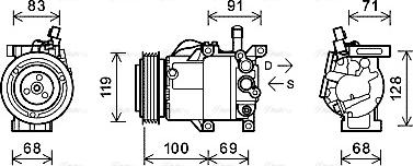 Ava Quality Cooling KAK144 - Kompressori, ilmastointilaite inparts.fi