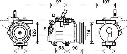 Ava Quality Cooling KAK161 - Kompressori, ilmastointilaite inparts.fi