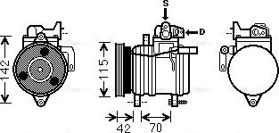 Ava Quality Cooling KAK121 - Kompressori, ilmastointilaite inparts.fi