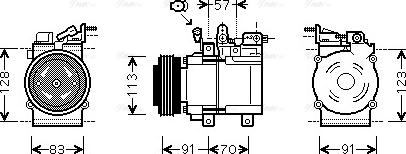 Ava Quality Cooling KAK174 - Kompressori, ilmastointilaite inparts.fi