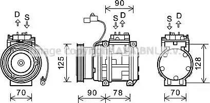 Ava Quality Cooling KAK178 - Kompressori, ilmastointilaite inparts.fi