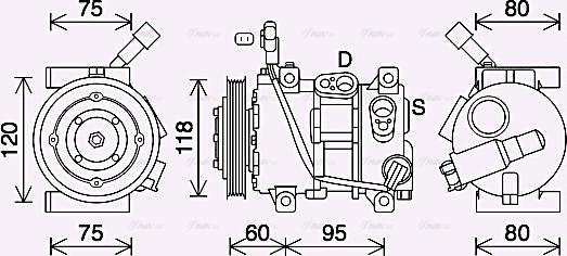 Ava Quality Cooling KAK291 - Kompressori, ilmastointilaite inparts.fi